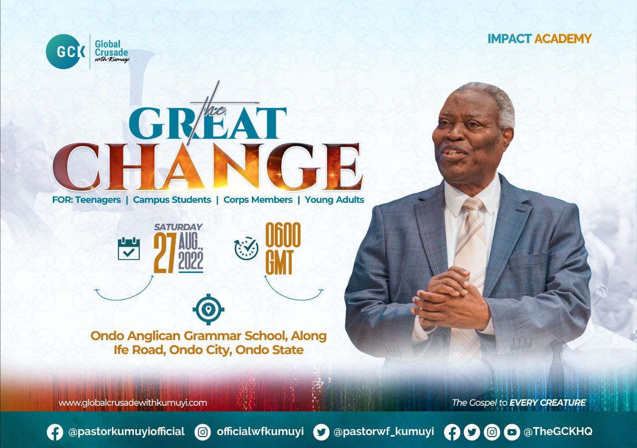 The Gateway to the Great Change